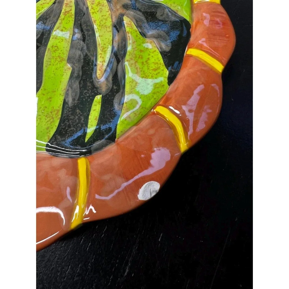 Boston Warehouse Harvest Gourd Plates Multicolor Pumpkin Set of 4 6.5in 07425